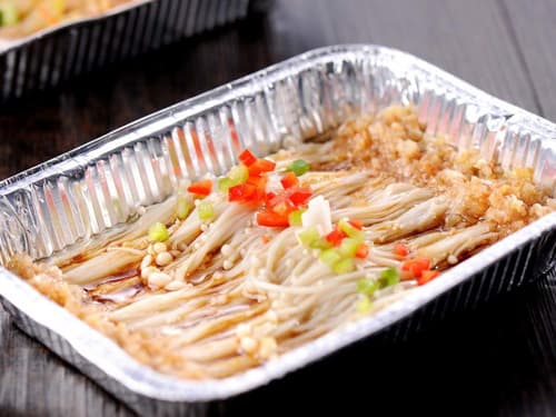 交城锡纸烤金针菇